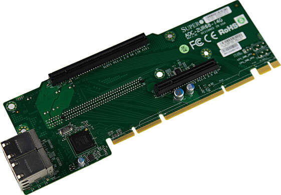 Supermicro AOC-2UR68-I4G - Internal - Wired - PCI Express - Ethernet - 1000 Mbit/s - Green