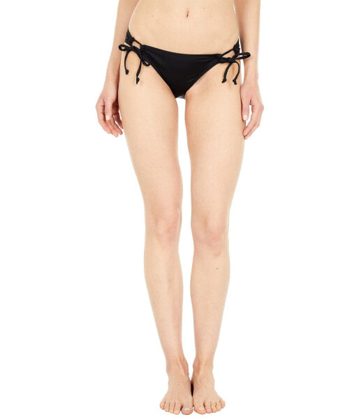 Quintsoul 296564 Women Swimwear Open Tunnel Tie Side Bottoms Black MD