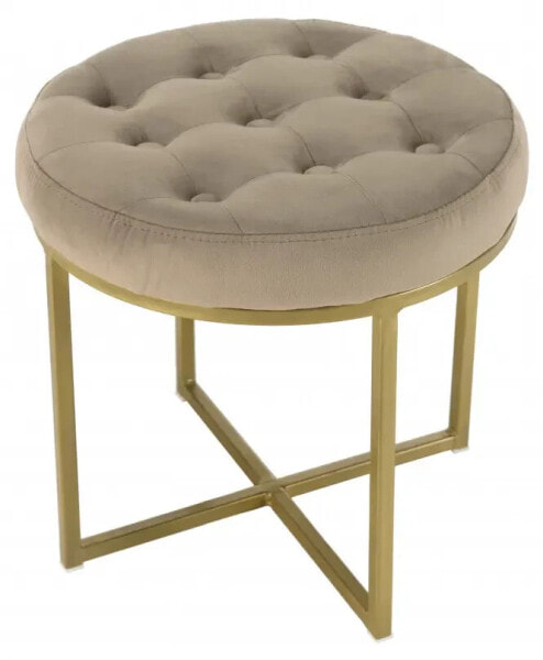 Hocker Samt Taupe