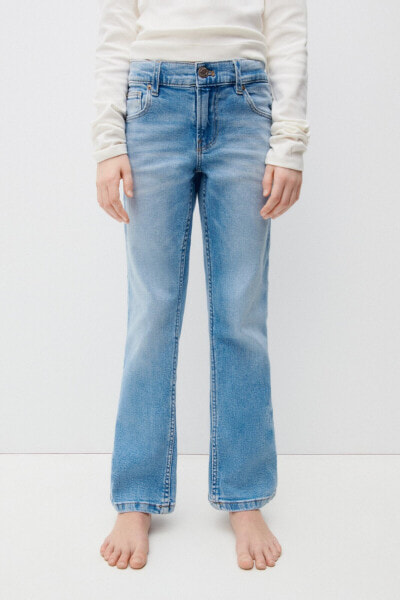 Джинсы укороченные клеш ZARA Cropped flared jeans