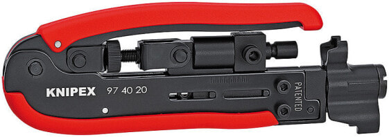 Инструмент для монтажа сетевых линий Knipex 97 40 20 SB - Черный, Красный - BNC,F-тип,RCA - 175 мм - 430 г