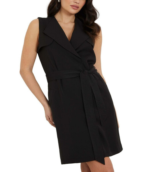 Women's Everly Sleeveless Belted Trench Dress