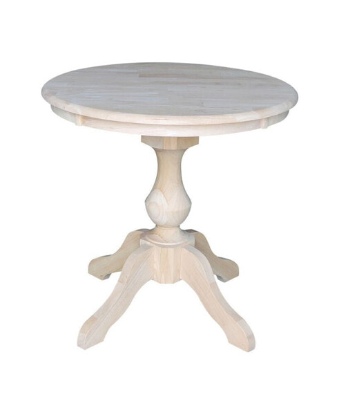 30" Round Top Pedestal Table- 28.9"H