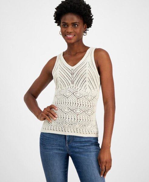 Women's Crochet Tank Top, Created for Macy's