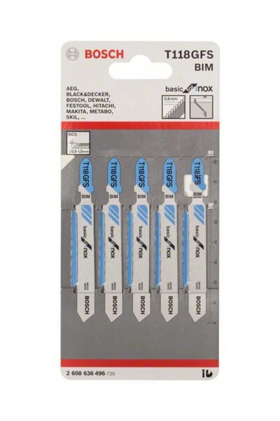 T 118 Gfs Basic For Inox 5'Li Dekupaj Testeresi Bıçağı