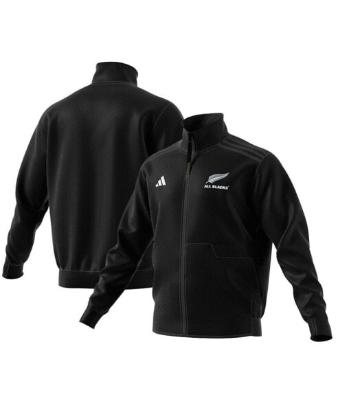 Men's Black New Zealand Rugby 2024/25 Anthem Full-Zip Jacket