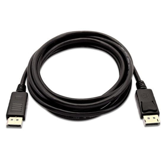 V7 Black Video Cable Mini DisplayPort Male to DisplayPort Male 1m 3.3ft - 1 m - Mini DisplayPort - DisplayPort - Male - Male - Black