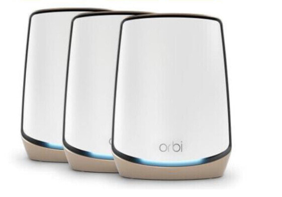 Netgear Orbi 860 AX6000 WiFi System - White - Internal - Mesh system - Tri-band (2.4 GHz / 5 GHz / 5 GHz) - Wi-Fi 6 (802.11ax) - 2400 Mbit/s