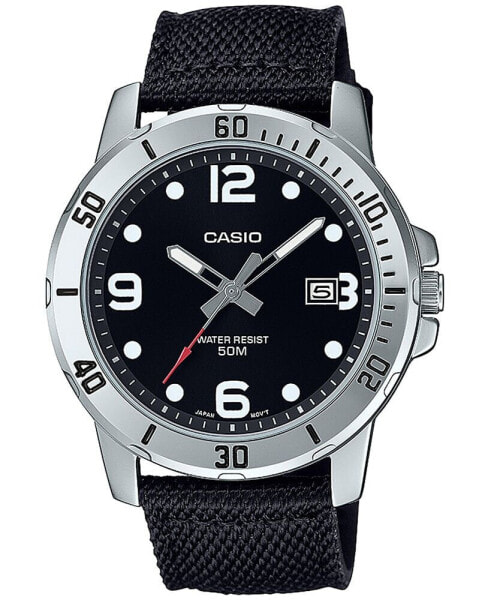 Часы Casio Black Cloth Watch MTPVD01C-1BV