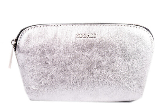 Leather bag etue A4 Silver