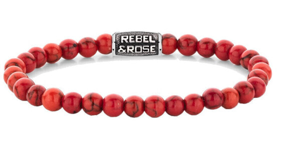 Red Delight Vintage Beaded Bracelet RR-60118-V