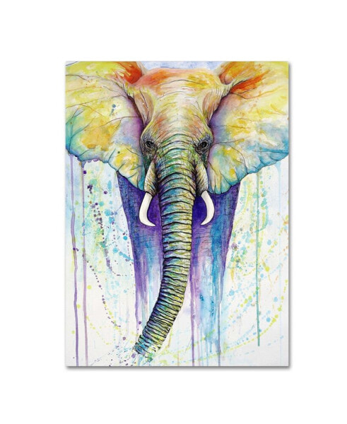 Michelle Faber 'Elephant Colors' Canvas Art - 24" x 18" x 2"