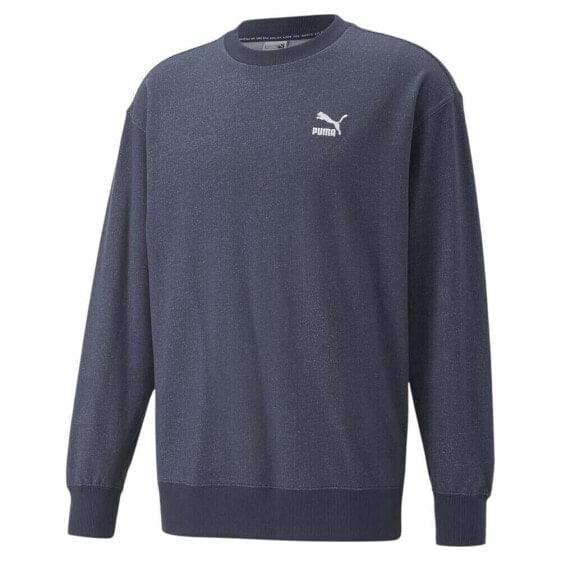 Puma Classics Soft Ink Crew Neck Sweatshirt Mens Blue 53737097