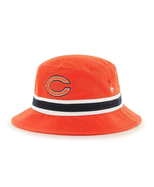 Men's Orange Chicago Bears Striped Bucket Hat