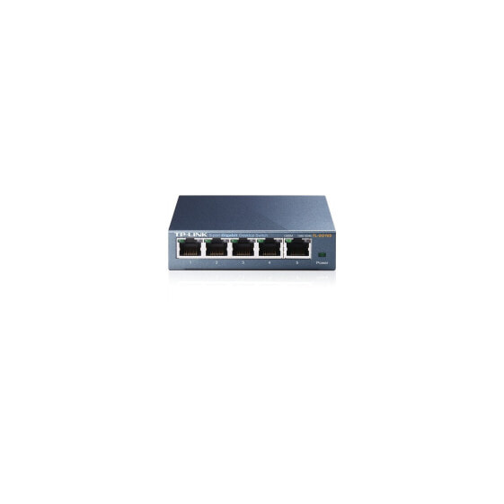 Коммутатор Gigabit TP-Link TL-SG105, 5 портов 10/100/1000Mbps с поддержкой Qos, Plug and Play, 65% энергосбережение