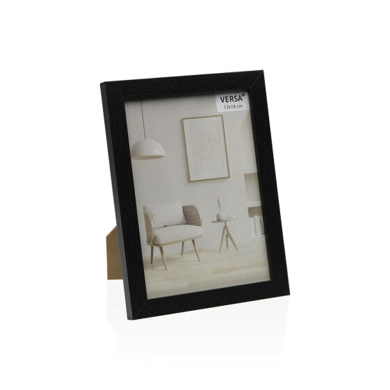 Photo frame Versa Black MDF Wood Vintage 1,2 x 12 x 17 cm