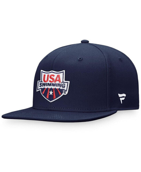 Men's Navy USA Swimming Snapback Hat