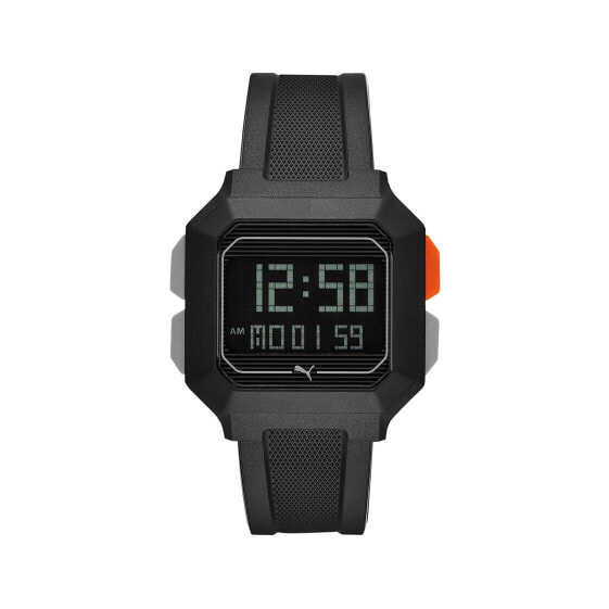 PUMA Men Remix Polyurethane Watch, Color: Black (Model: P5020)