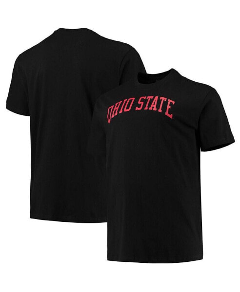Men's Black Ohio State Buckeyes Big and Tall Arch Team Logo T-shirt