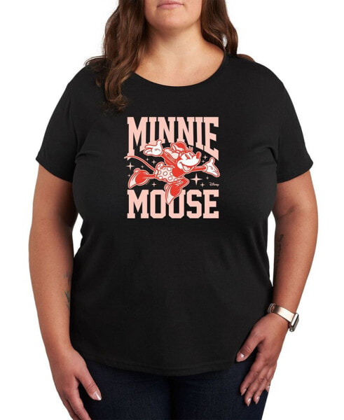 Air Waves Trendy Plus Size Minnie Mouse Graphic T-shirt