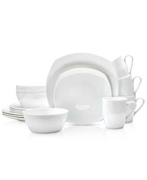 Juliette 16 Piece Bone China Dinnerware Set, Service for 4