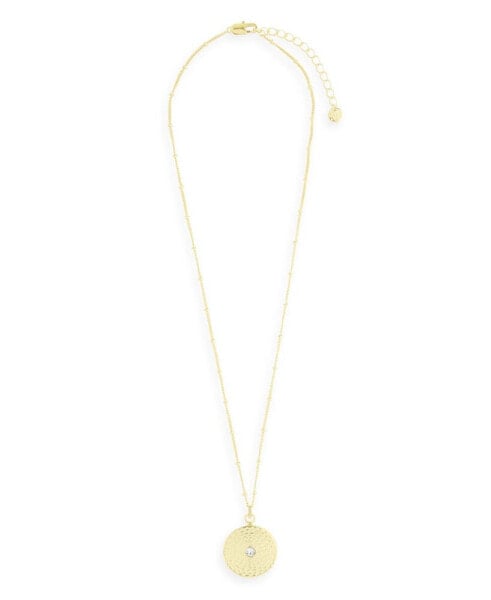 Catalina 14K Gold Plated Coin Pendant Necklace