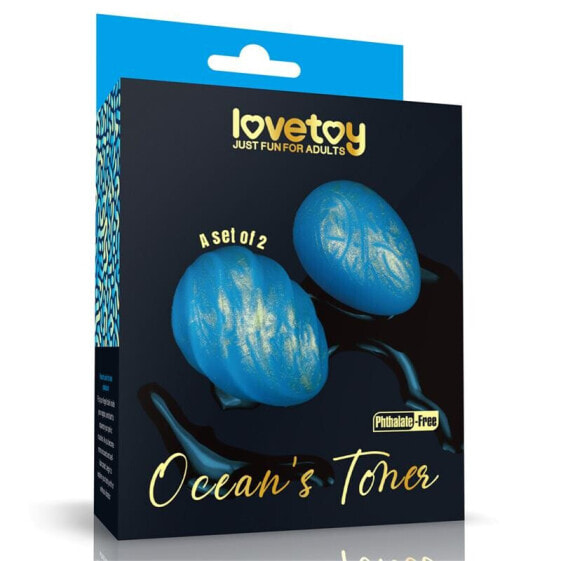 Анальные бусы LOVETOY Oceans Toner Kegel Balls Set of 2