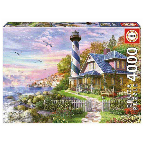 EDUCA BORRAS Lighthouse In Rock Bay Puzzle 4000 Pieces