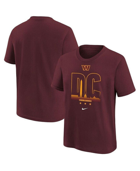 Big Boys Burgundy Washington Commanders Team City T-shirt