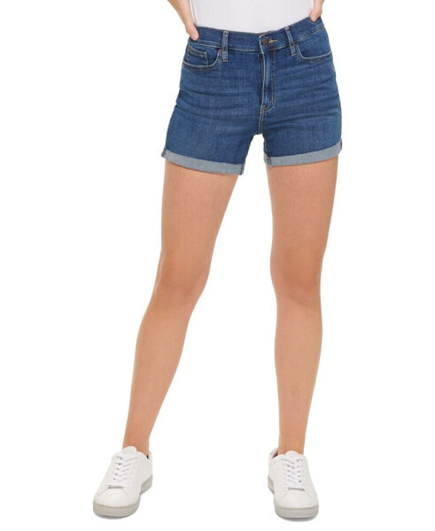Шорты женские Calvin Klein Jeans высокие с отворотами