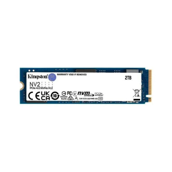 Kingston Technology Festplatte - SSD Nv2 - 2to intern - M.2 2280 PCIe 4.0 NVMe - Bleu