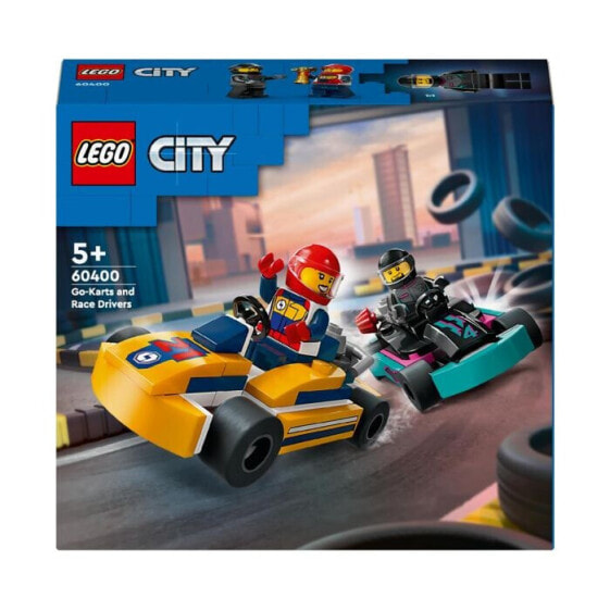 Конструктор пластиковый Lego Го-карты с гонщиками