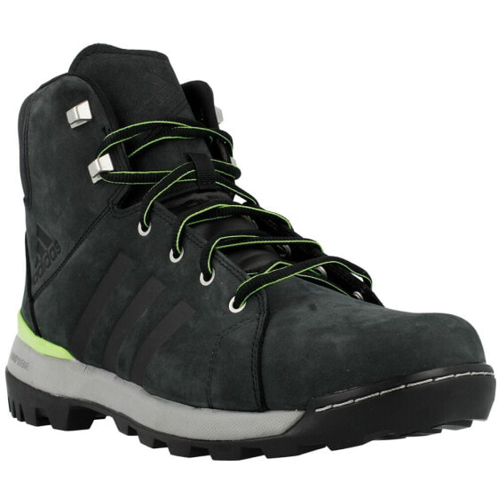 Мужские ботинки высокие демисезонные черные замшевые Adidas Trail Cruiser Mid