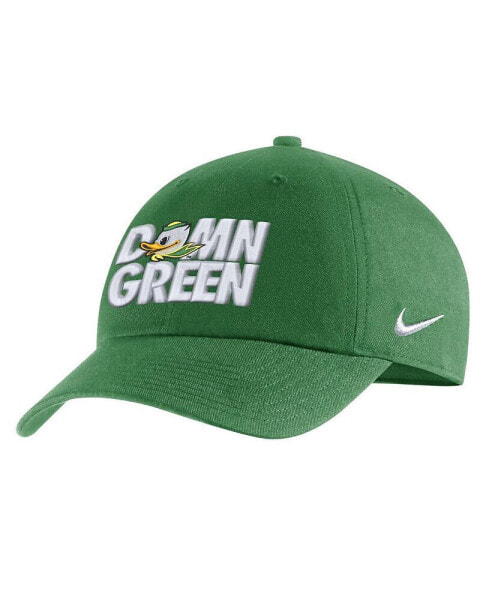 Men's Green Oregon Ducks Grass Is Green Heritage 86 Adjustable Hat