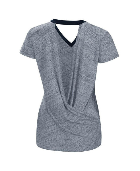 Lids New York Yankees Touch Women's Halftime Back Wrap Top V-Neck T-Shirt -  Navy