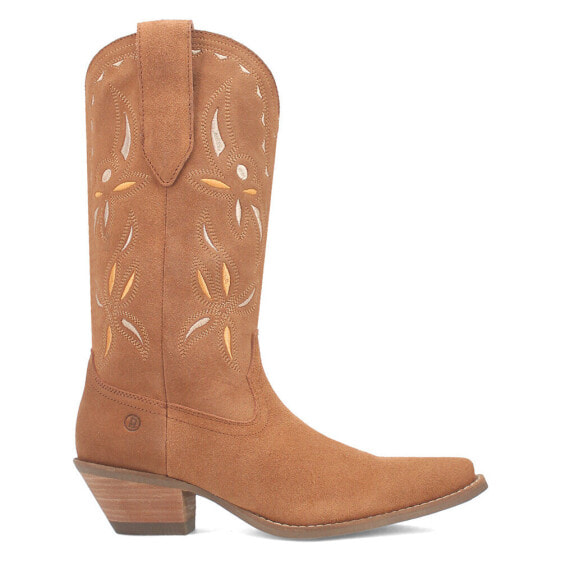 Dingo Sabana Embroidered Snip Toe Cowboy Womens Brown Casual Boots DI197-255