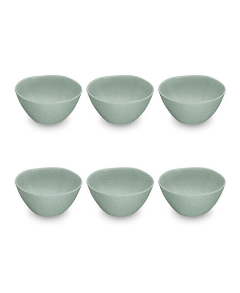 5.9" Wheat PP 6-Piece Bowl Set, 19 oz