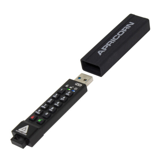 Apricorn ASK3 - 32 GB - USB Type-A - 3.2 Gen 1 (3.1 Gen 1) - 77 MB/s - Cap - Black
