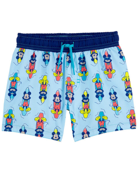 Toddler Mickey Mouse Swim Trunks 4T