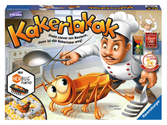 Детская настольная игра Ravensburger Kakerlakak - игра для развития мелкой моторики