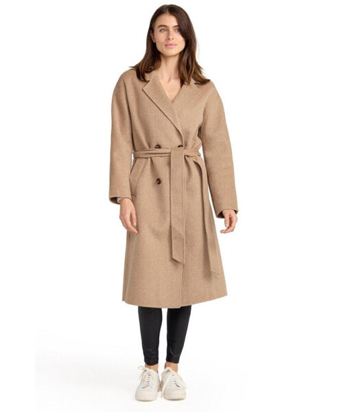 Women Standing Still Belted Coat