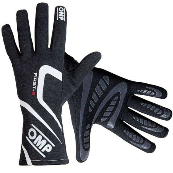 Gloves OMP First-S Black XS FIA 8856-2018