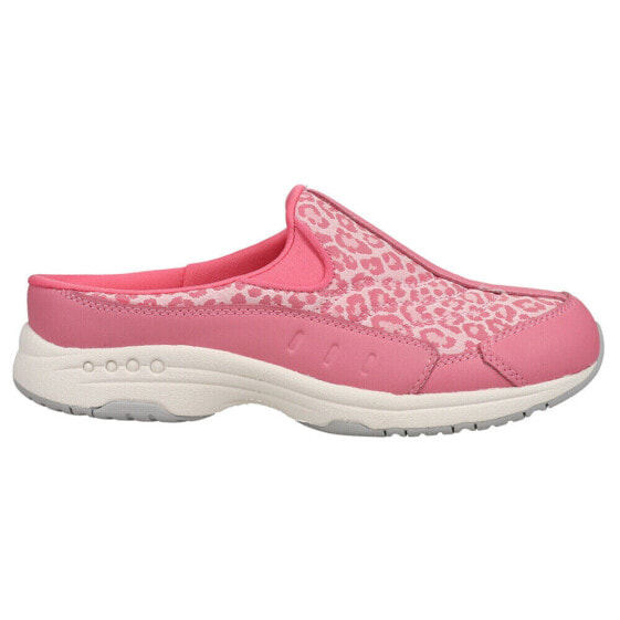 Easy Spirit Traveltime Leopard Mule Womens Pink Sneakers Casual Shoes TRAVELTIM