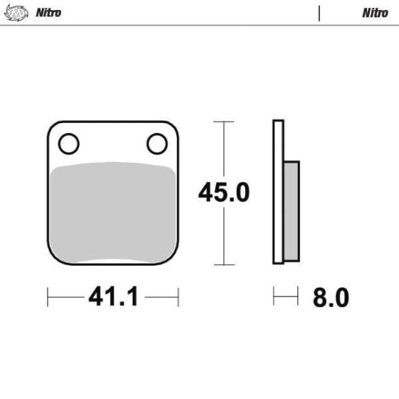 MOTO-MASTER Honda 090021 Sintered Brake Pads