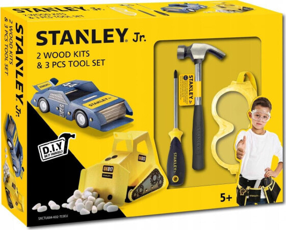 Stanley Junior Zestaw samochodów i narzędzi Stanley Jr 5-cz.(U004-K02-T03-SY)
