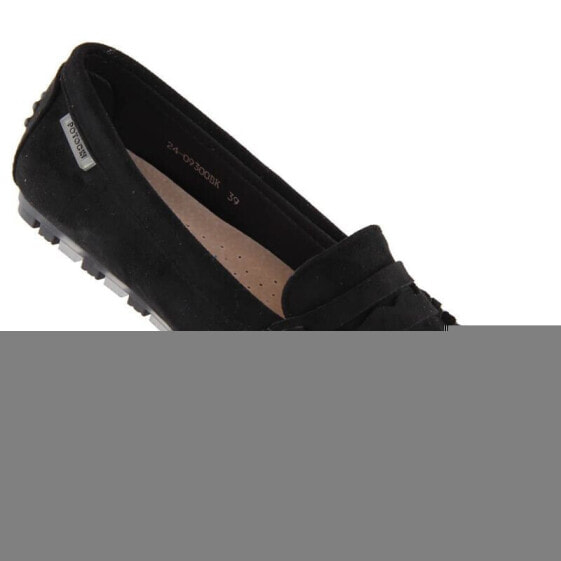 Potocki W WOL240A suede moccasins, black