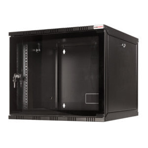 LogiLink W15A54B - 15U - Wall mounted rack - 50 kg - Black - Steel - 540 mm