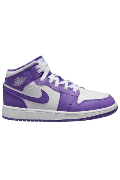 Air Jordan 1 Mid Purple Venom (GS) Kadın Spor Ayakkabı