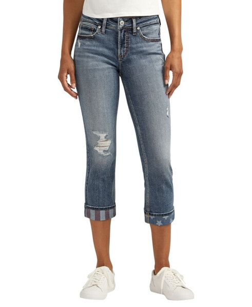 Джинсы женские Silver Jeans Co. модель suki Mid Rise Americana Capri