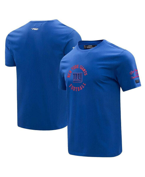 Men's Royal New York Giants Hybrid T-Shirt